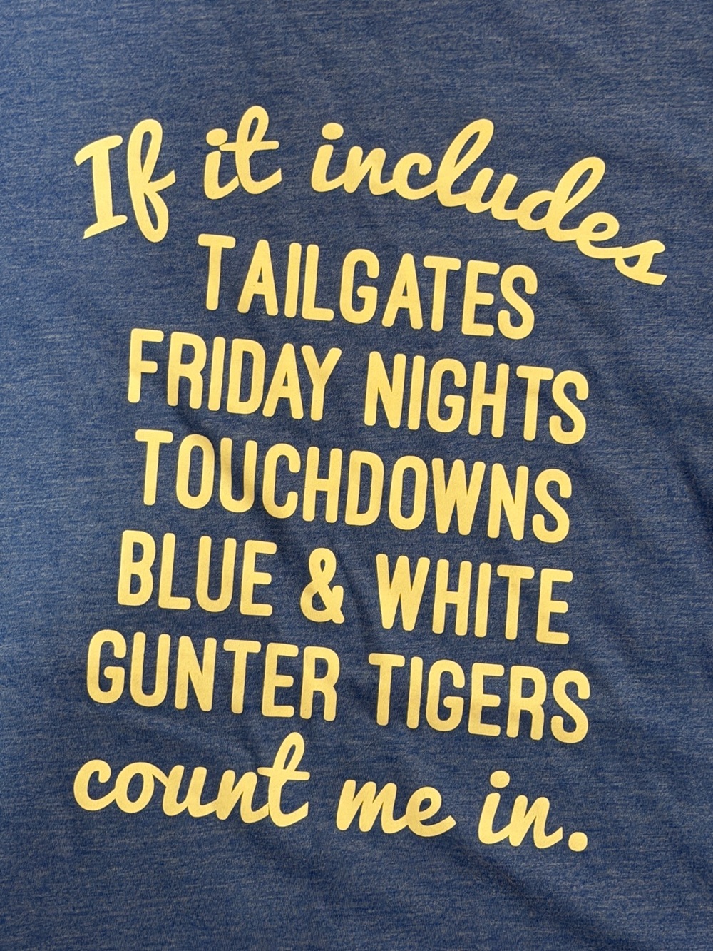 Blue Count Me In' Graphic Tee - Picture 2 of 4